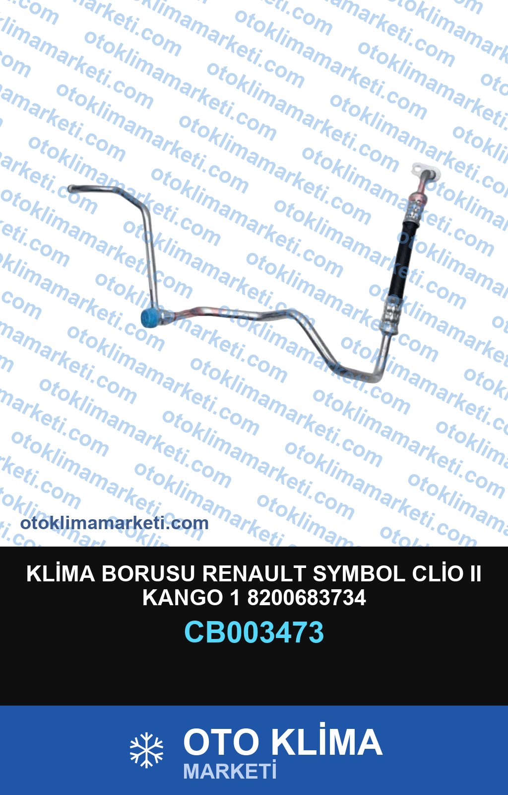 KLİMA BORUSU RENAULT SYMBOL CLİO II KANGO 1 8200683734