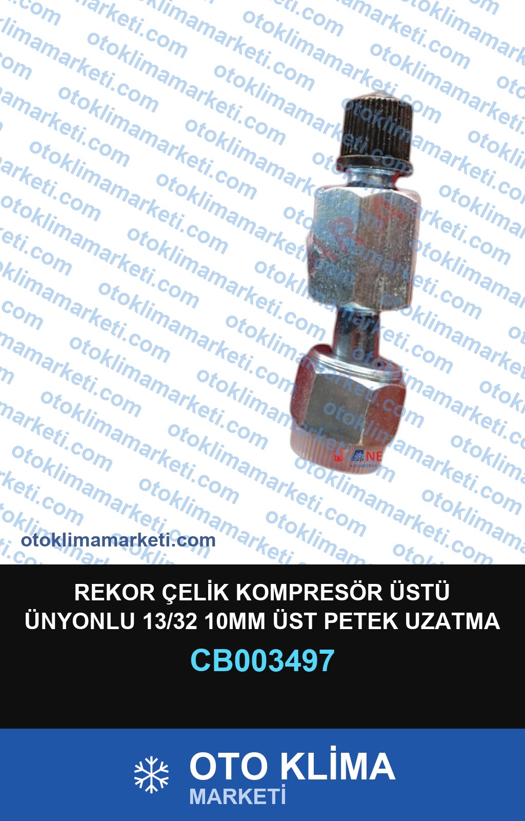 REKOR ÇELİK KOMPRESÖR ÜSTÜ ÜNYONLU 13/32 10MM ÜST PETEK UZATMA YILKAR