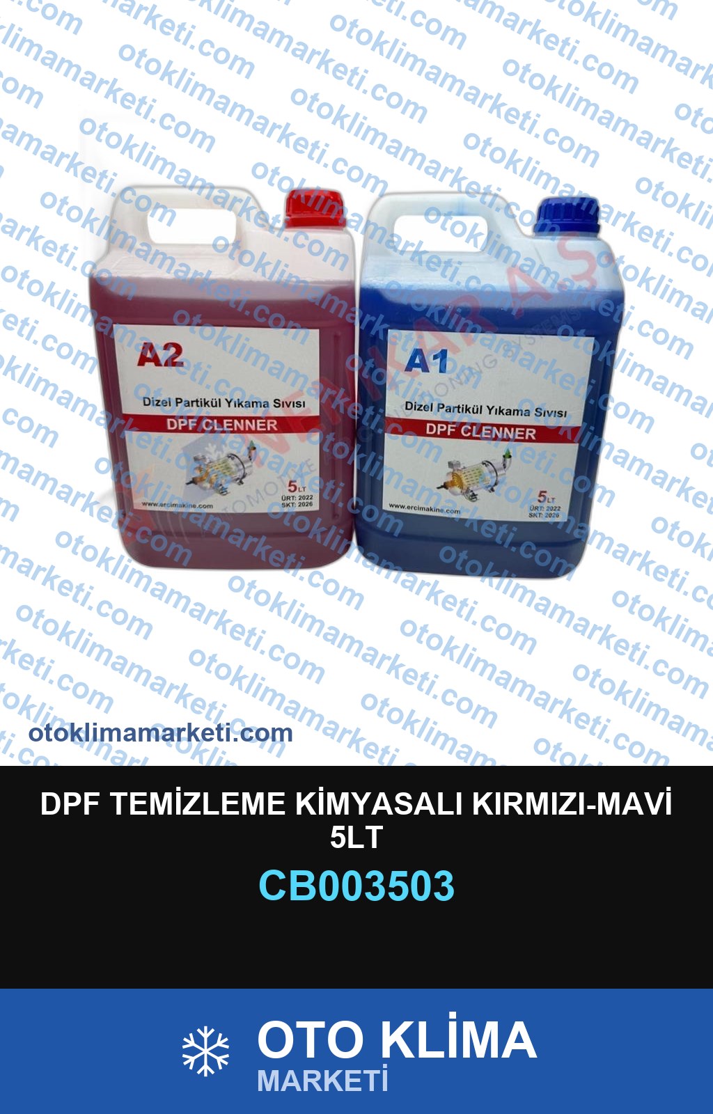 DPF TEMİZLEME KİMYASALI KIRMIZI-MAVİ 5LT