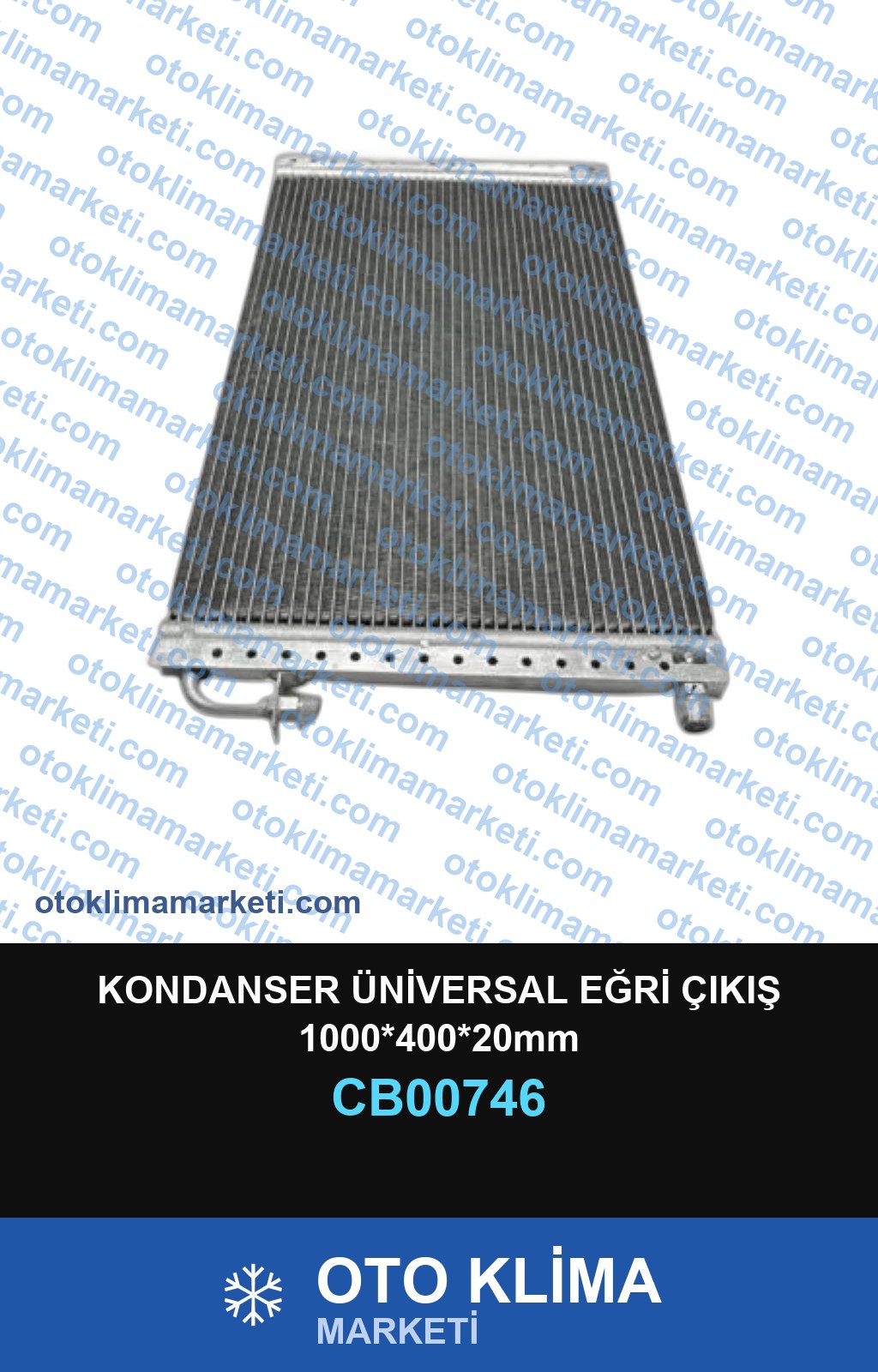 KONDANSER ÜNİVERSAL EĞRİ ÇIKIŞ 1000*400*20mm
