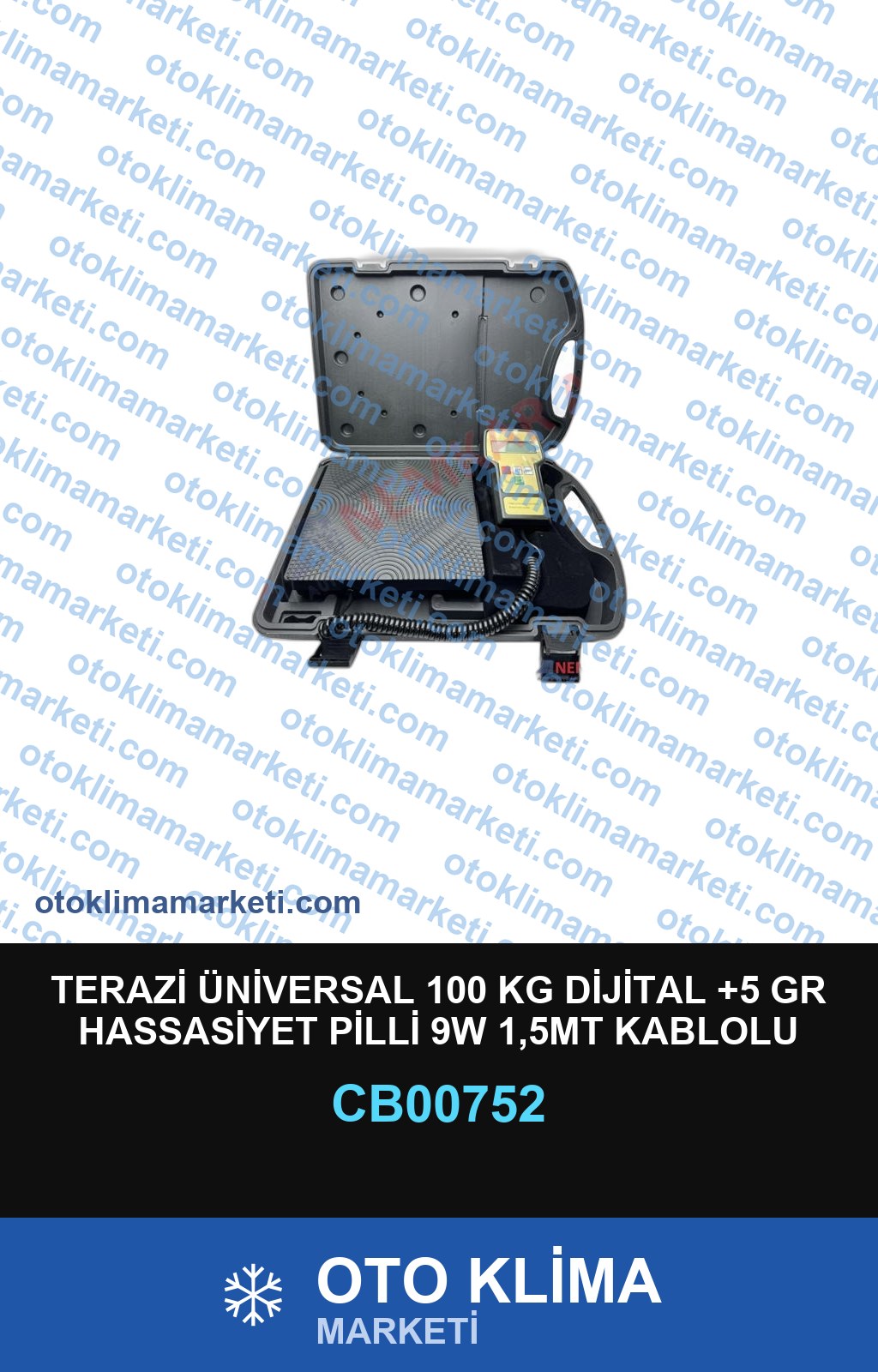 TERAZİ ÜNİVERSAL 100 KG DİJİTAL +5 GR HASSASİYET PİLLİ 9W 1,5MT KABLOLU