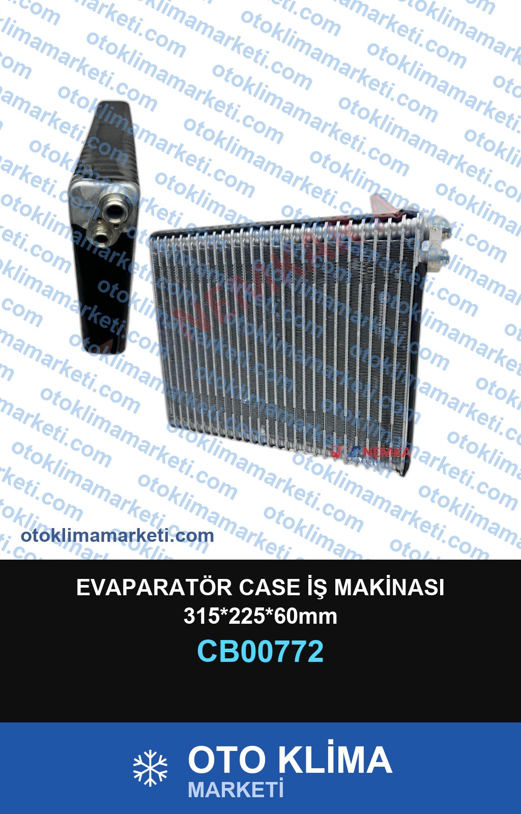 EVAPARATÖR CASE İŞ MAKİNASI 315*225*60mm