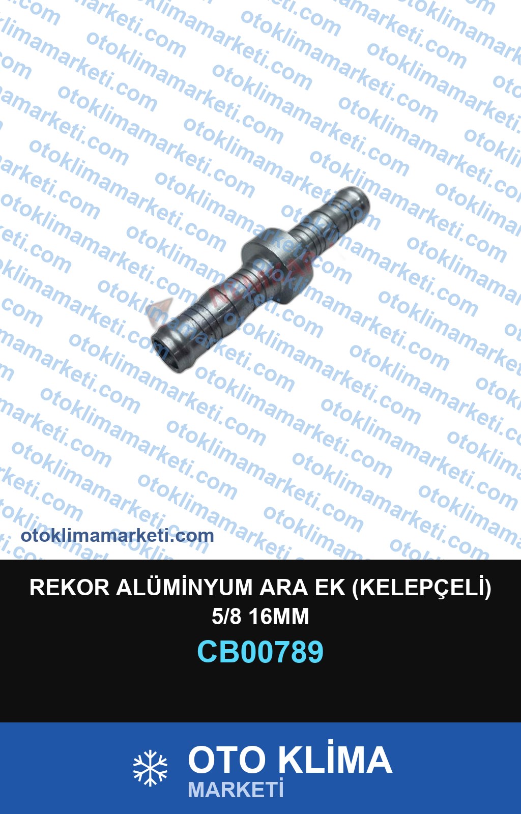 REKOR ALÜMİNYUM ARA EK (KELEPÇELİ) 5/8 16MM