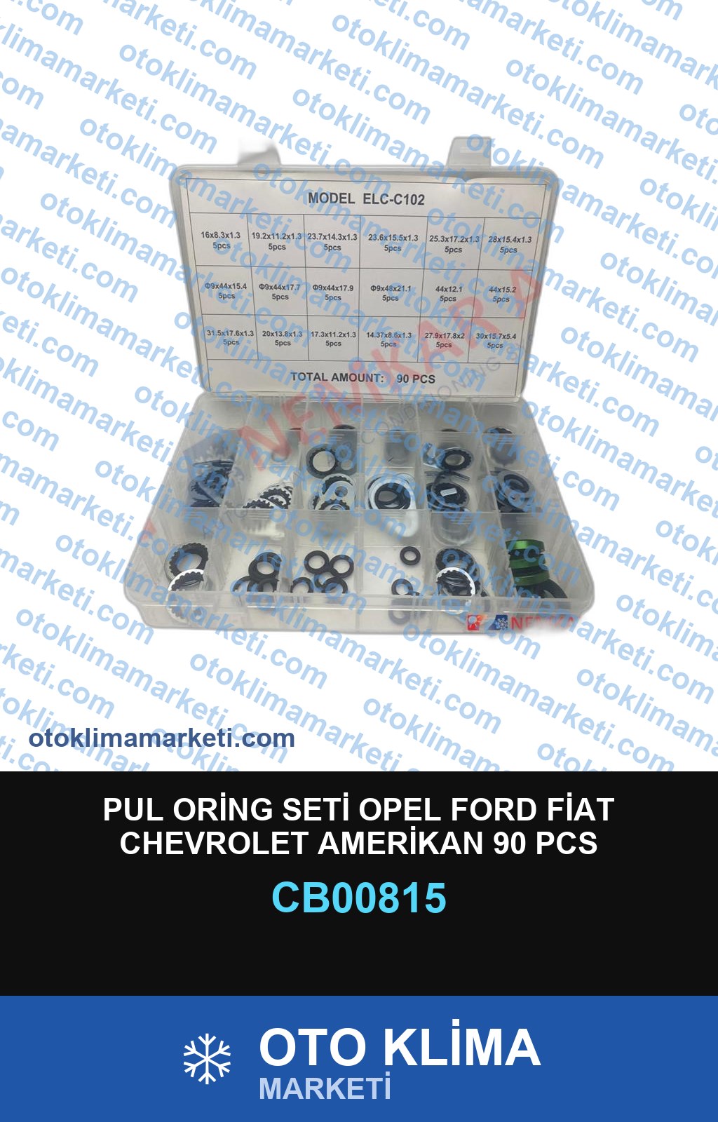 PUL ORİNG SETİ OPEL FORD FİAT CHEVROLET AMERİKAN 90 PCS