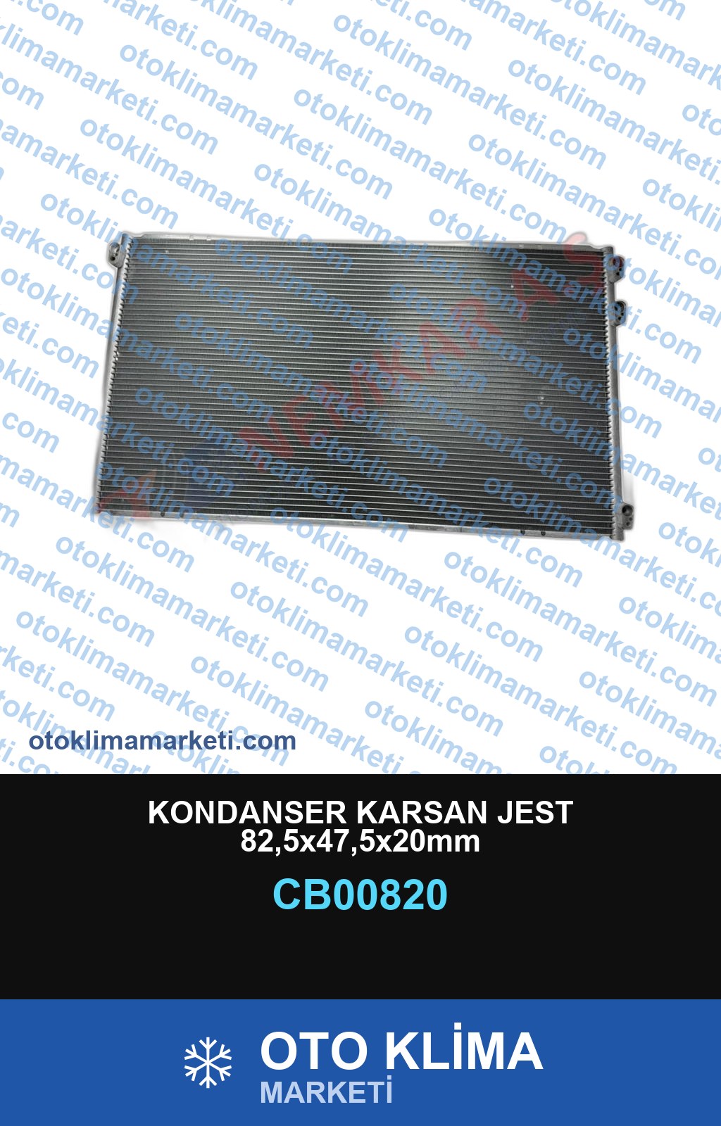 KONDANSER KARSAN JEST 82,5x47,5x20mm