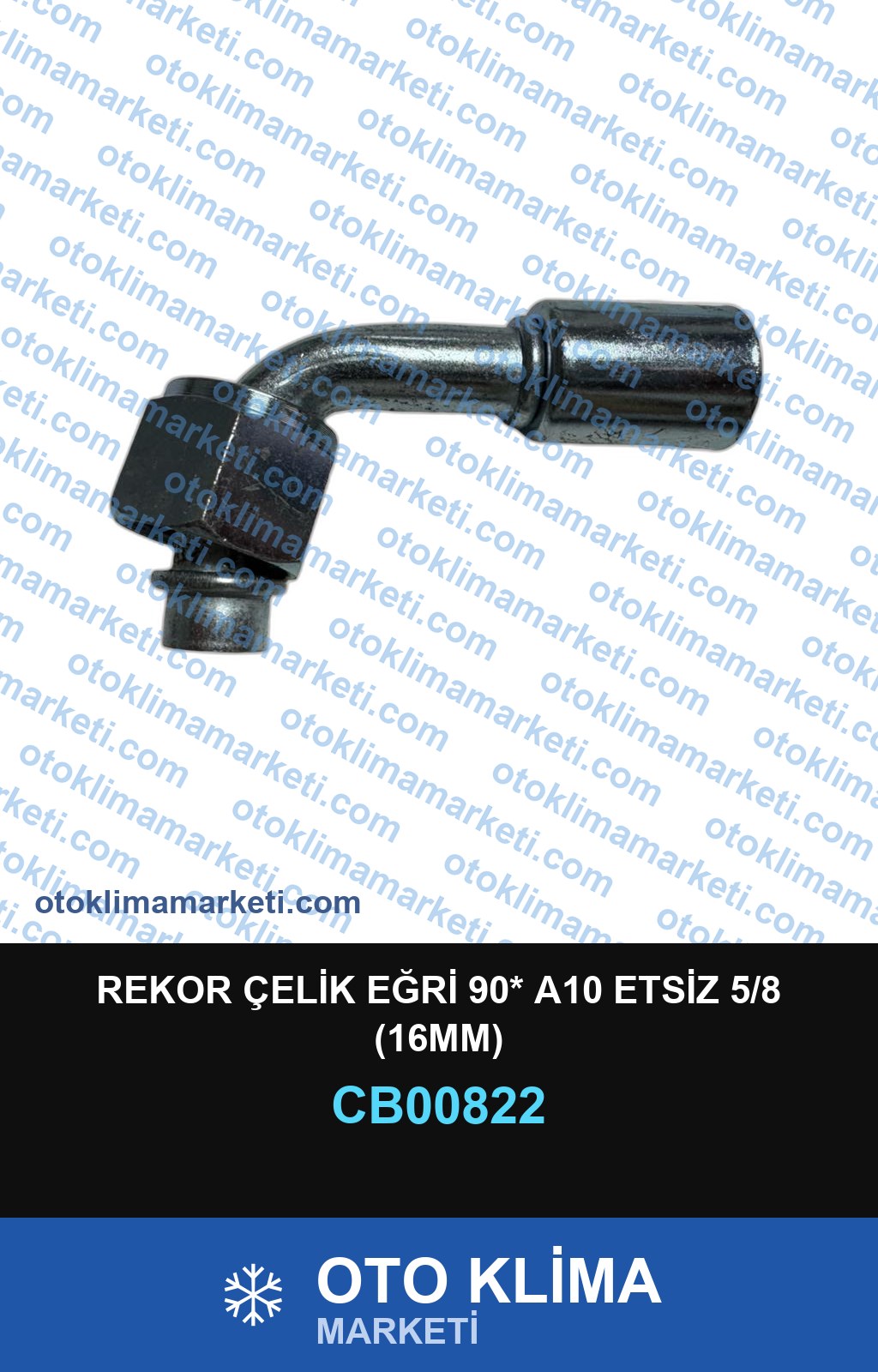REKOR ÇELİK EĞRİ 90* A10 ETSİZ 5/8 (16MM)