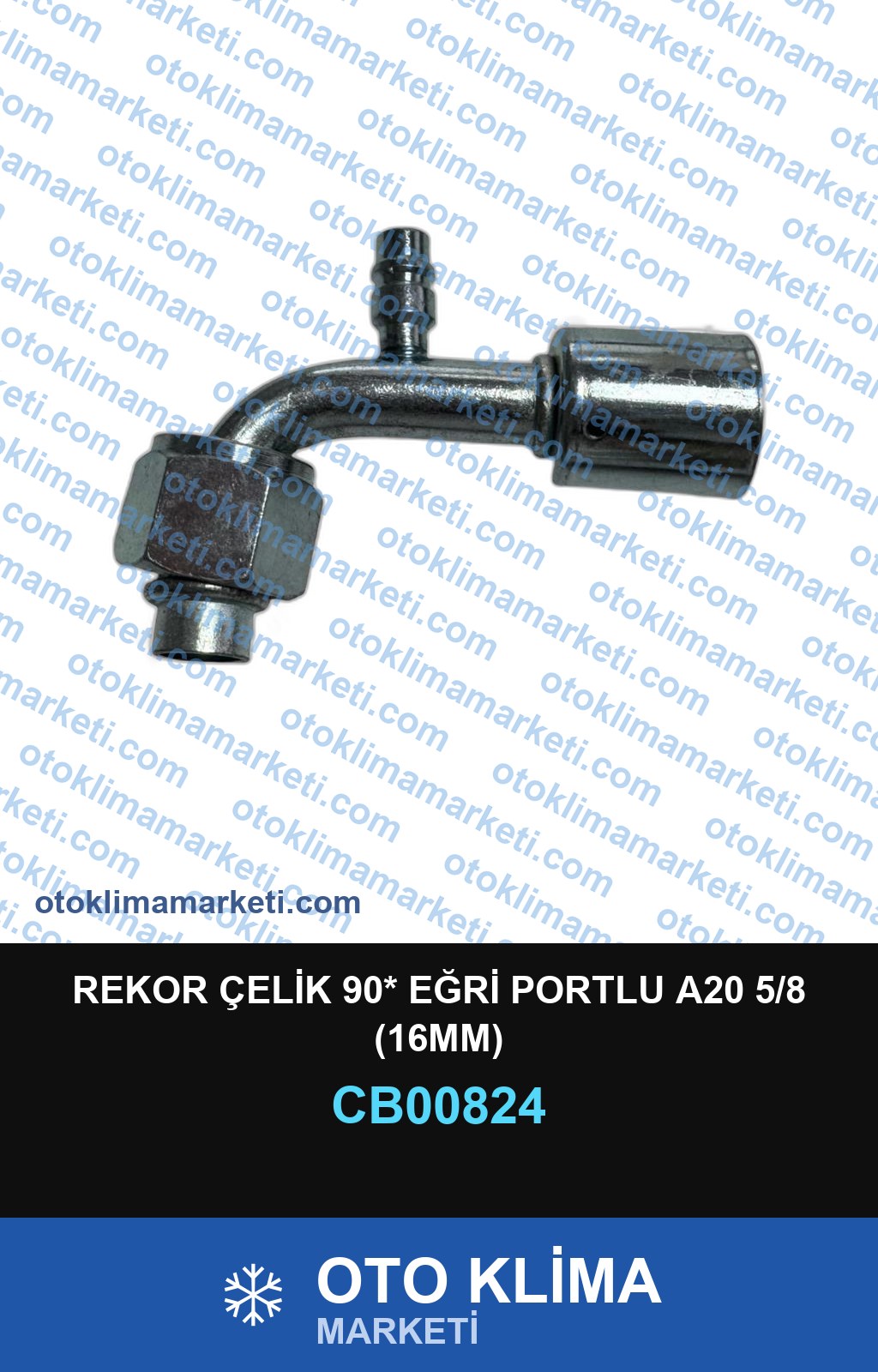 REKOR ÇELİK 90* EĞRİ PORTLU A20 5/8 (16MM)