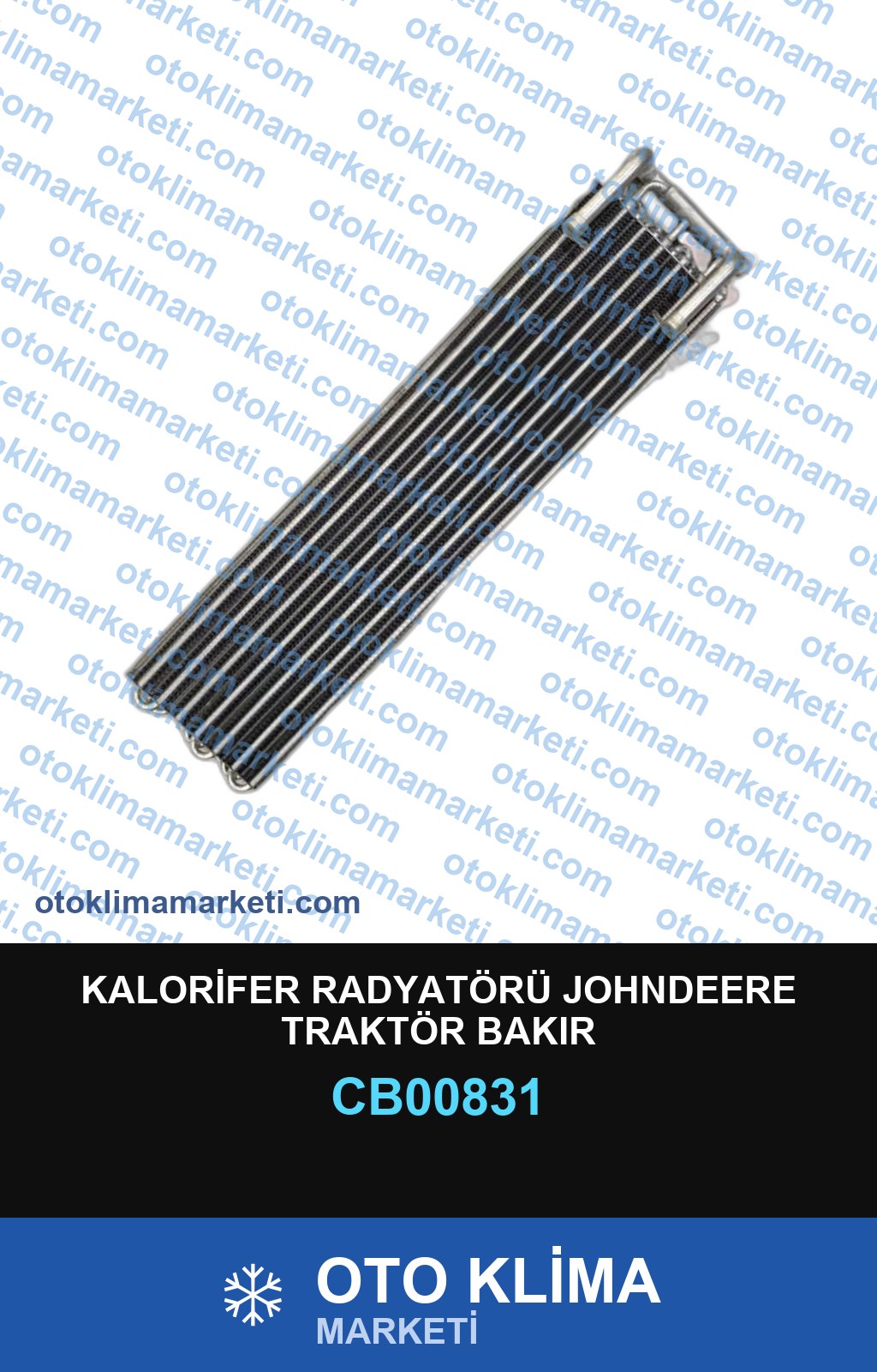 KALORİFER RADYATÖRÜ JOHNDEERE TRAKTÖR BAKIR