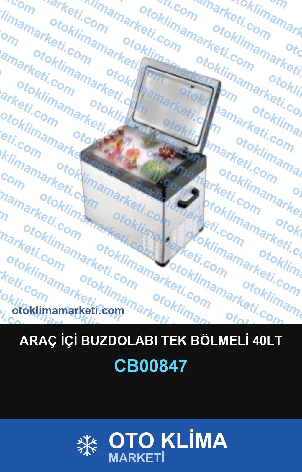 ARAÇ İÇİ BUZDOLABI TEK BÖLMELİ 40LT
