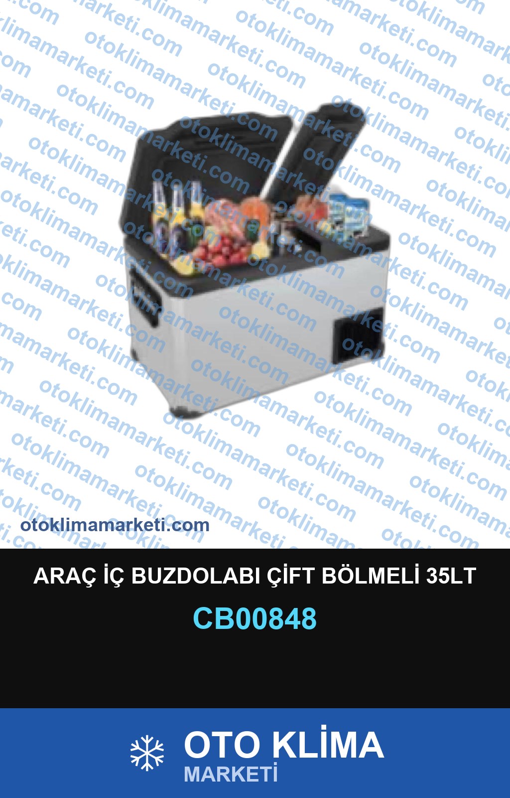 ARAÇ İÇ BUZDOLABI ÇİFT BÖLMELİ 35LT