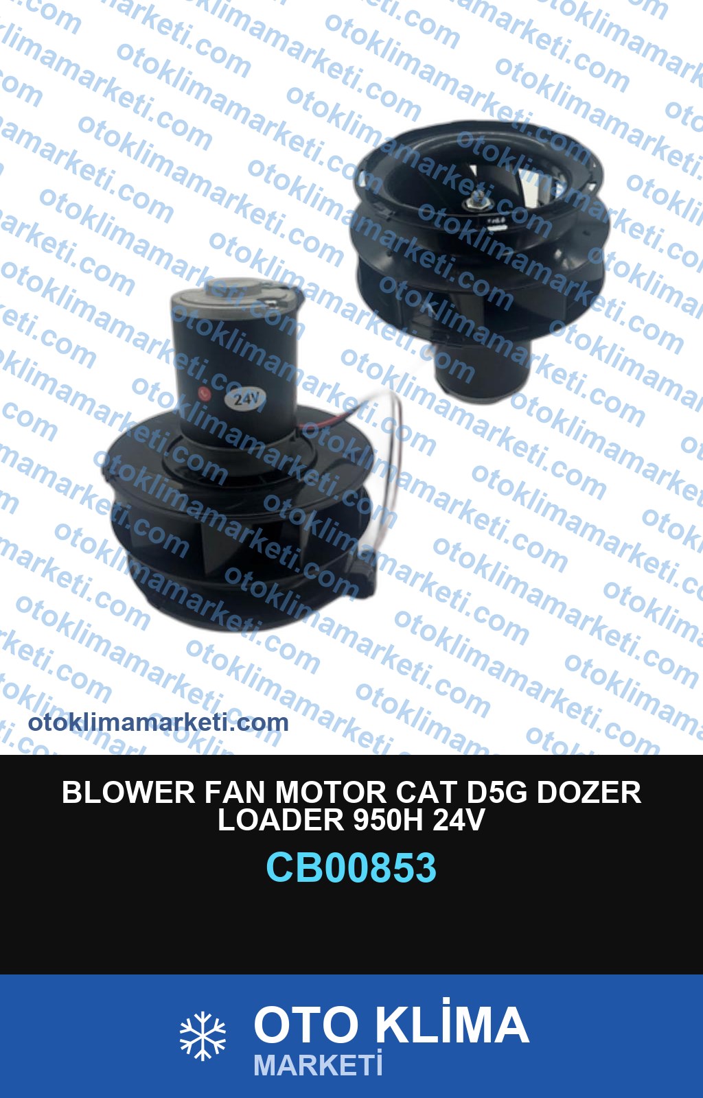 BLOWER FAN MOTOR CAT D5G DOZER LOADER 950H 24V