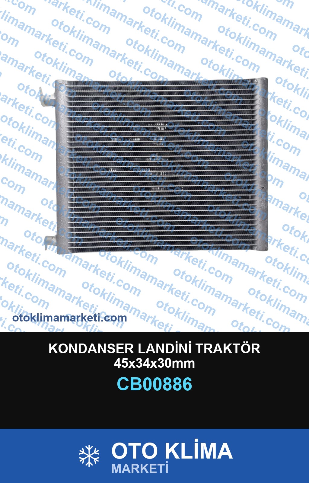 KONDANSER LANDİNİ TRAKTÖR 45x34x30mm