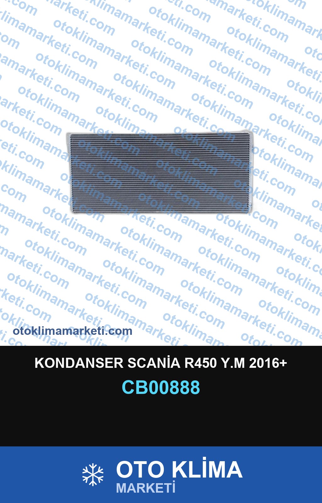 KONDANSER SCANİA R450 Y.M 2016+