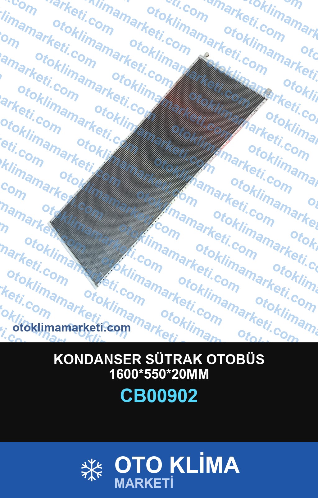 KONDANSER SÜTRAK OTOBÜS 1600*550*20MM
