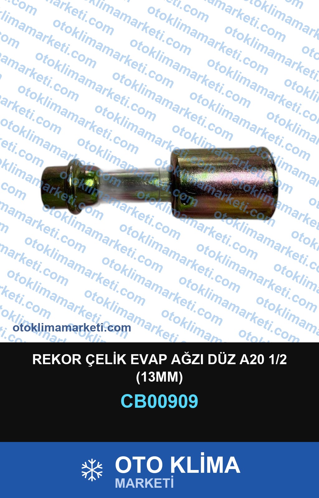 REKOR ÇELİK EVAP AĞZI DÜZ A20 1/2 (13MM)