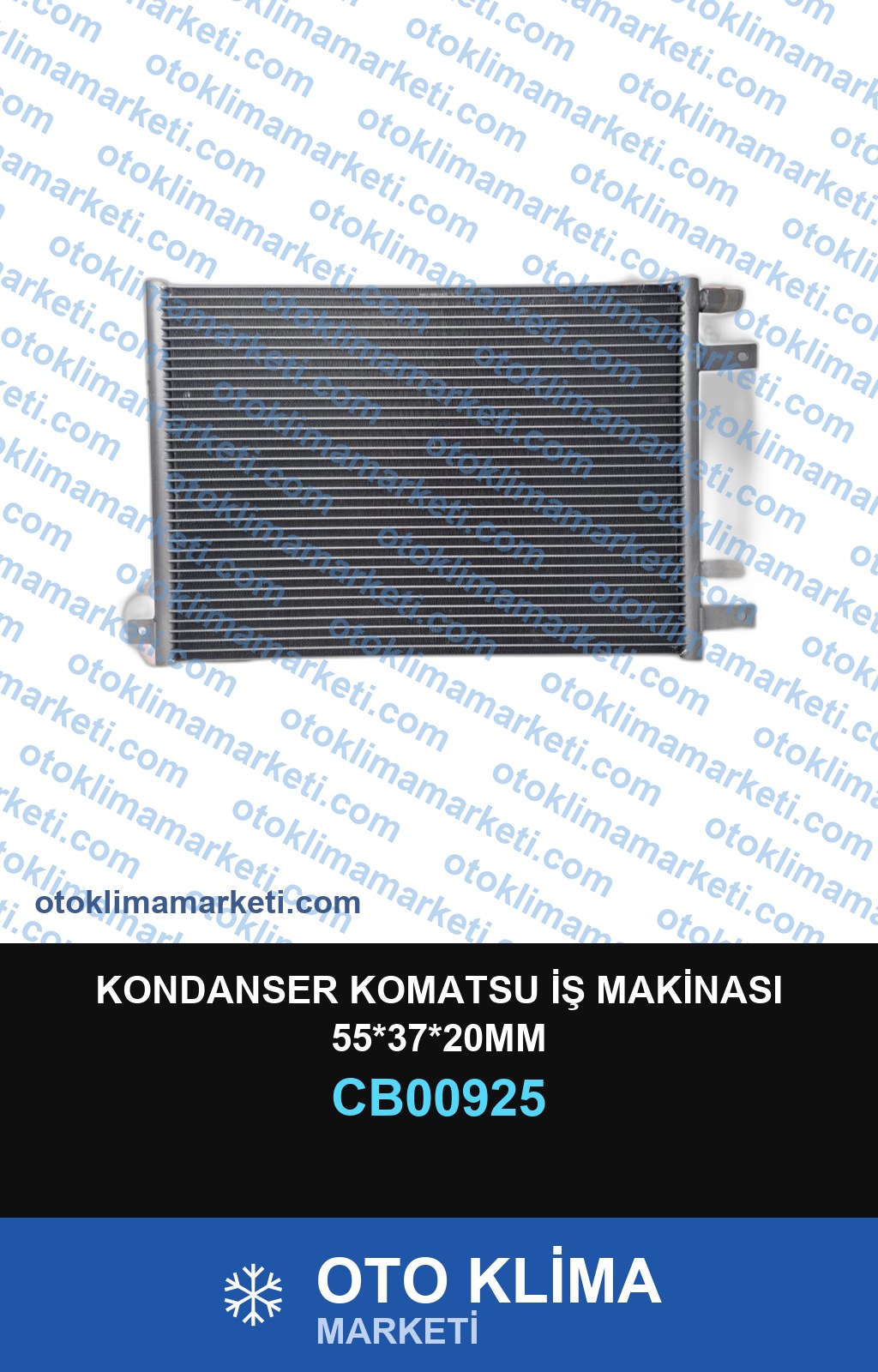 KONDANSER KOMATSU İŞ MAKİNASI 55*37*20MM