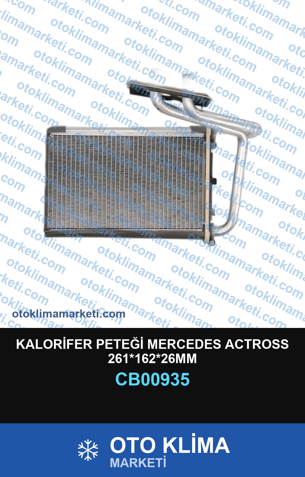 KALORİFER PETEĞİ MERCEDES ACTROSS 261*162*26MM