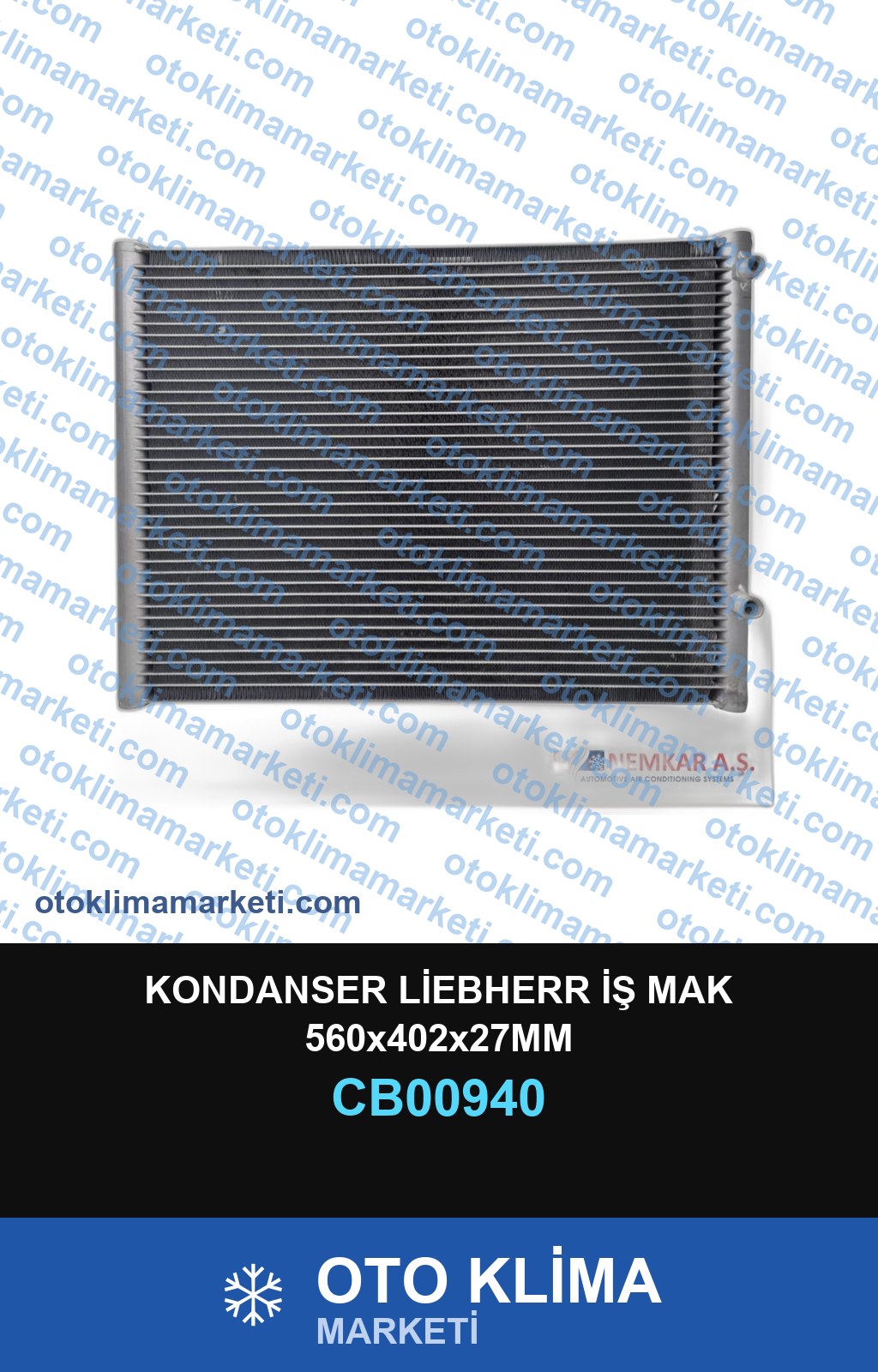 KONDANSER LİEBHERR İŞ MAK 560x402x27MM