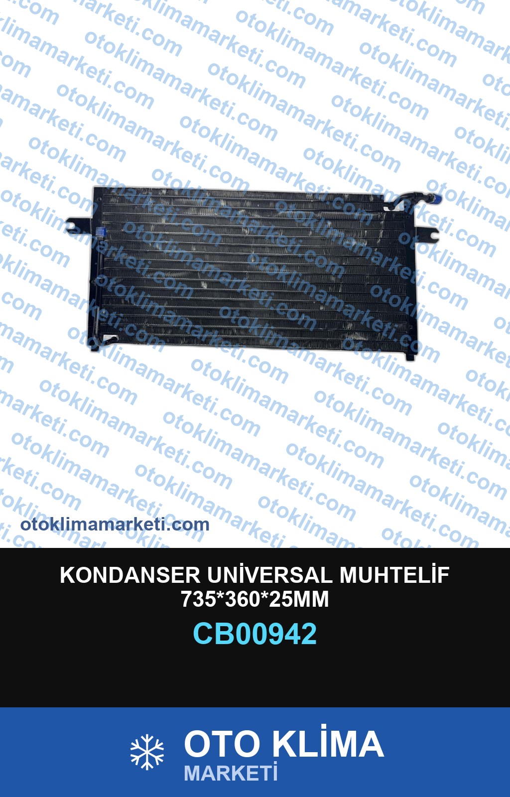 KONDANSER UNİVERSAL MUHTELİF 735*360*25MM