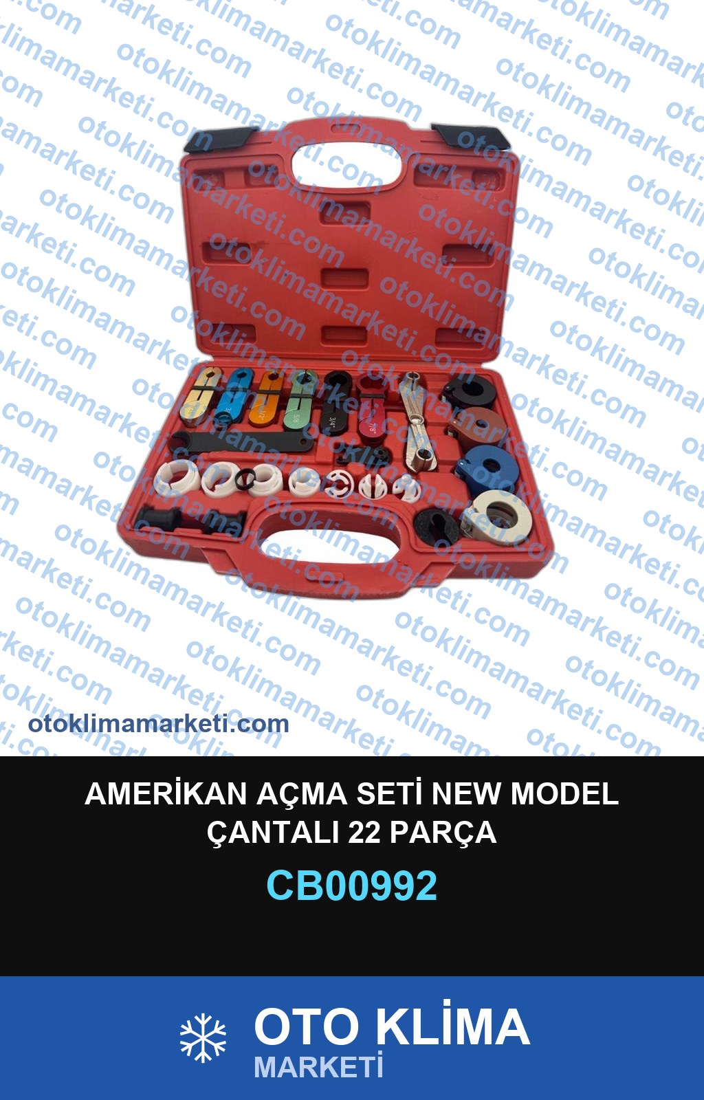 AMERİKAN AÇMA SETİ NEW MODEL ÇANTALI 22 PARÇA