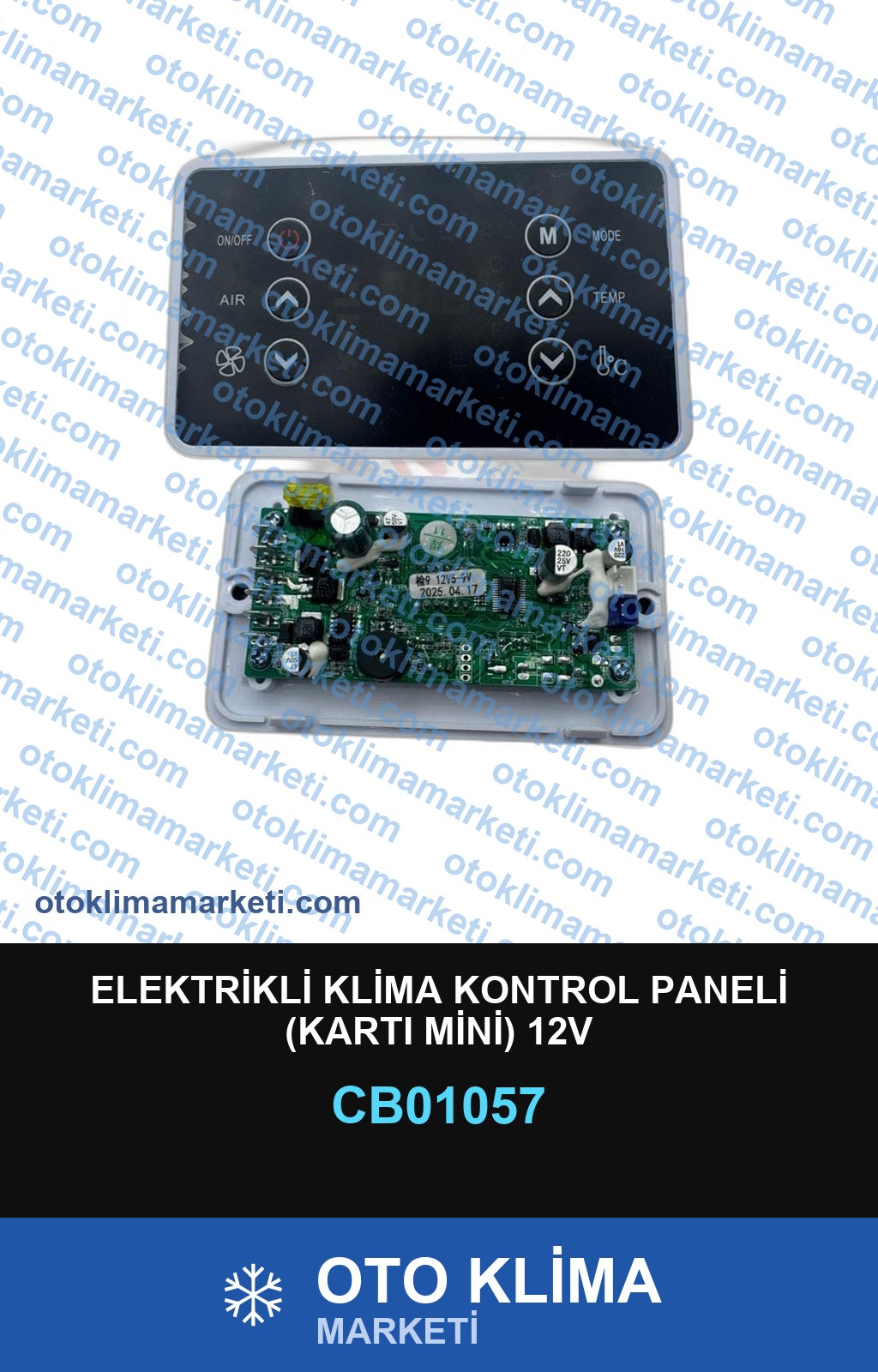 ELEKTRİKLİ KLİMA KONTROL PANELİ (KARTI MİNİ) 12V