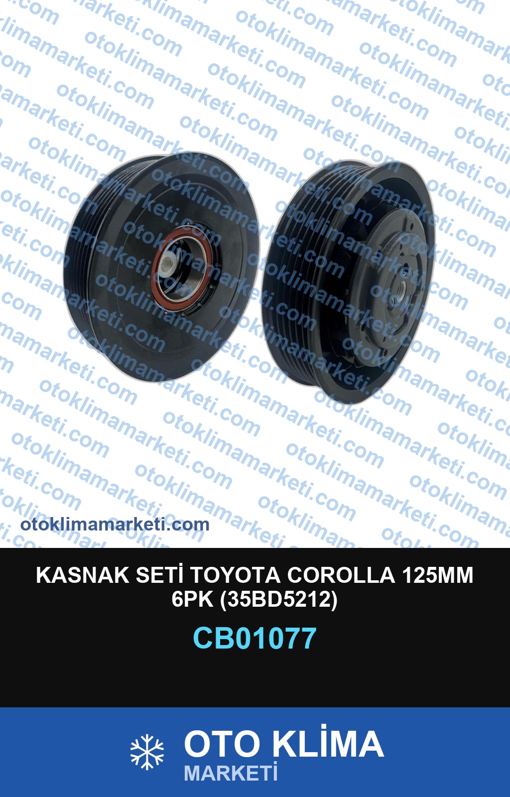 KASNAK SETİ TOYOTA COROLLA 125MM 6PK (35BD5212)
