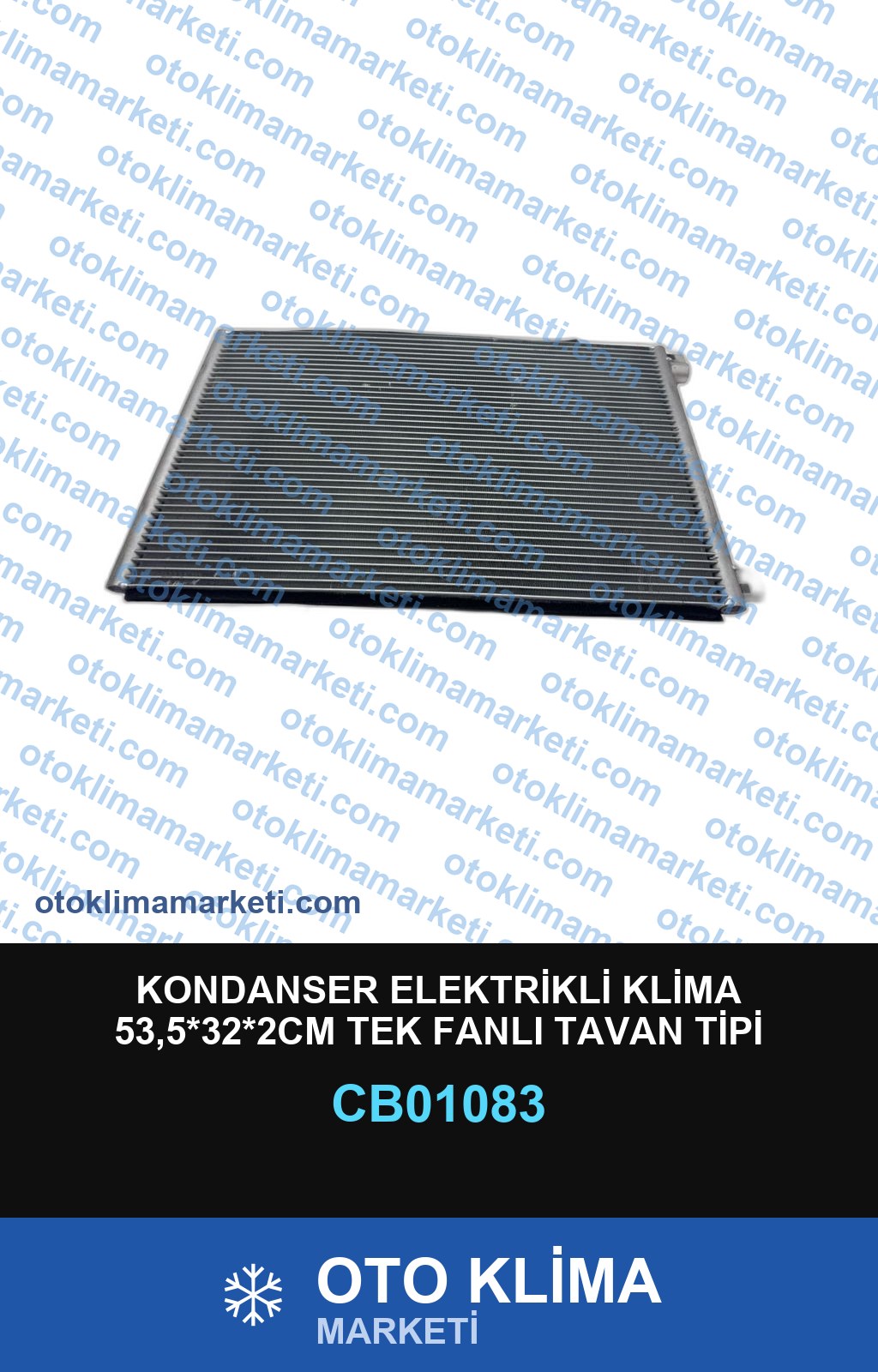 KONDANSER ELEKTRİKLİ KLİMA 53,5*32*2CM TEK FANLI TAVAN TİPİ