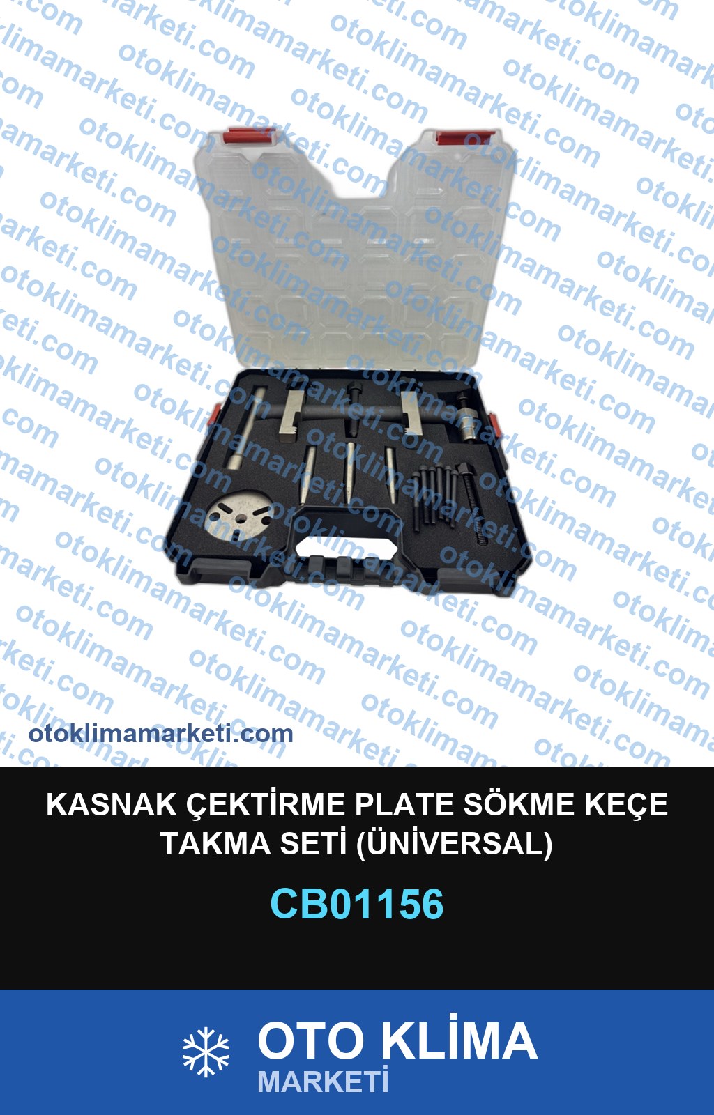 KASNAK ÇEKTİRME PLATE SÖKME KEÇE TAKMA SETİ (ÜNİVERSAL)