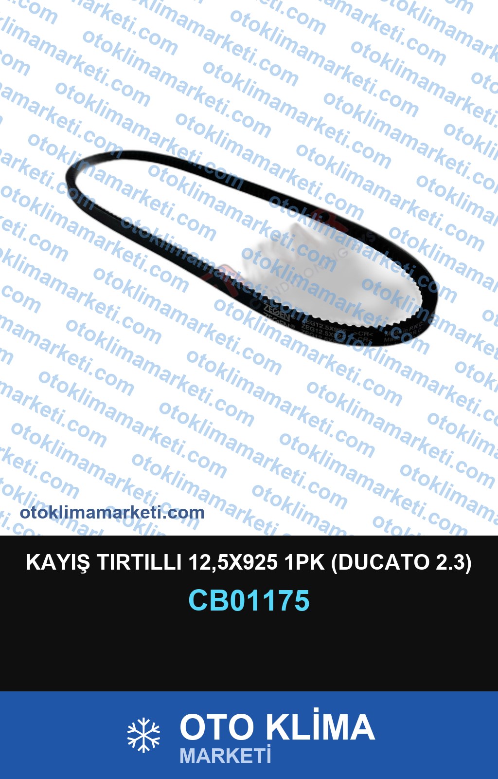 KAYIŞ TIRTILLI 12,5X925 1PK (DUCATO 2.3)