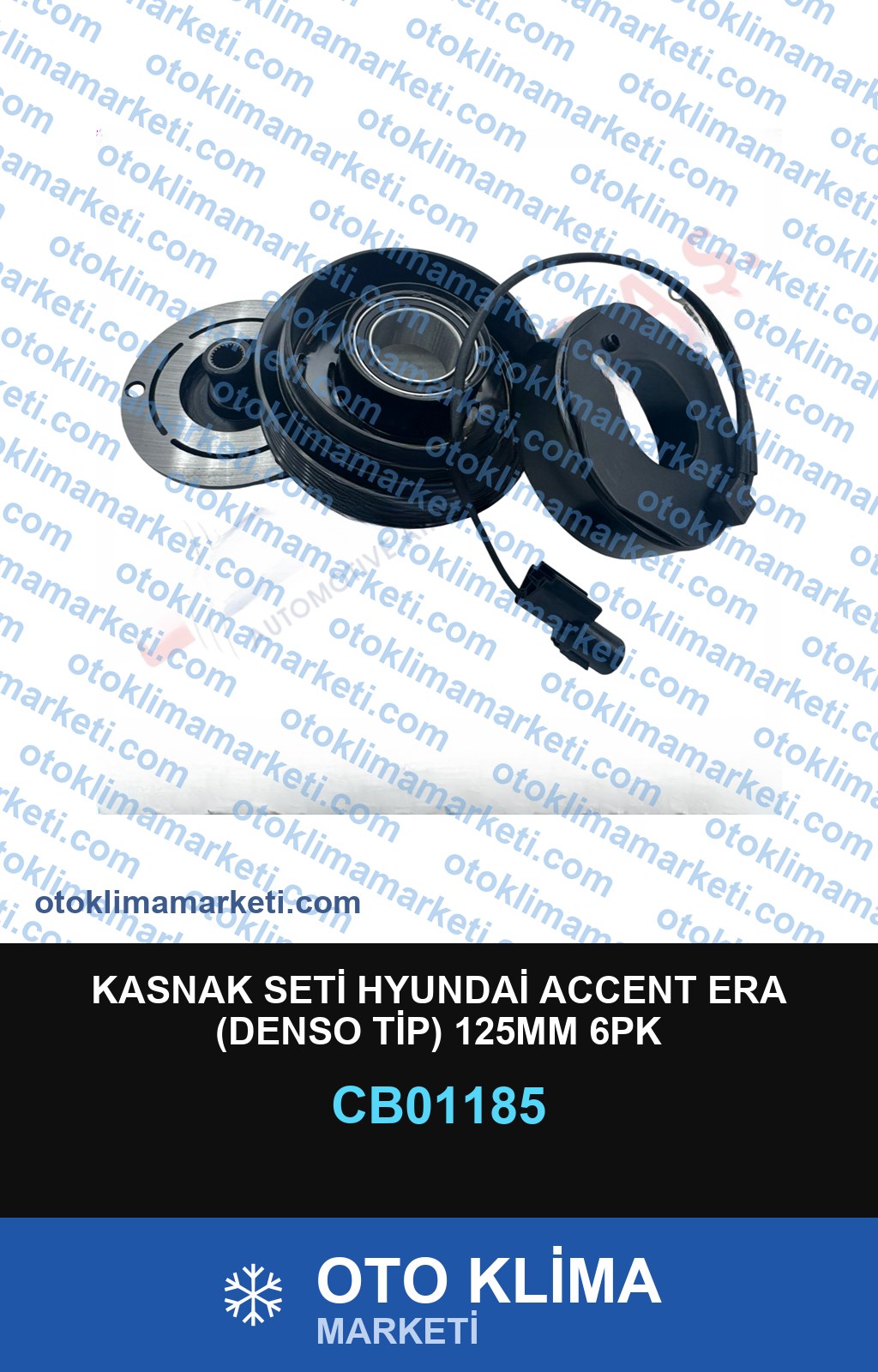 KASNAK SETİ HYUNDAİ ACCENT ERA (DENSO TİP)  125MM 6PK — KASNAK SETİ