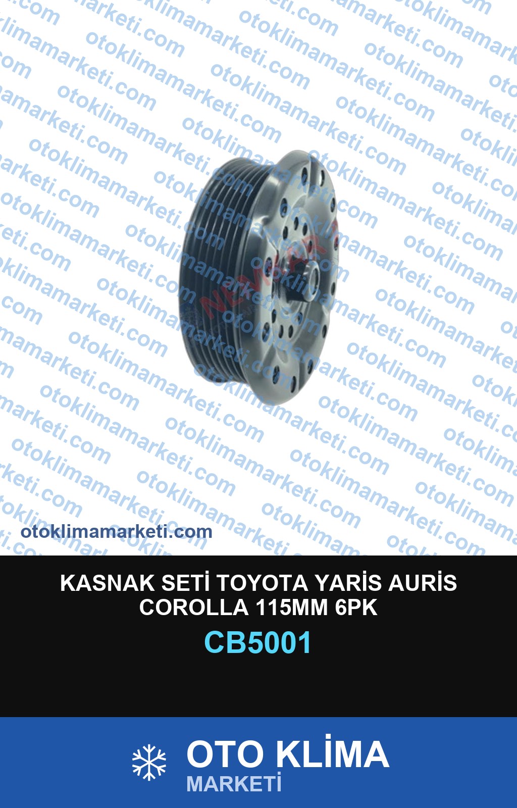 KASNAK SETİ TOYOTA YARİS AURİS COROLLA 115MM 6PK