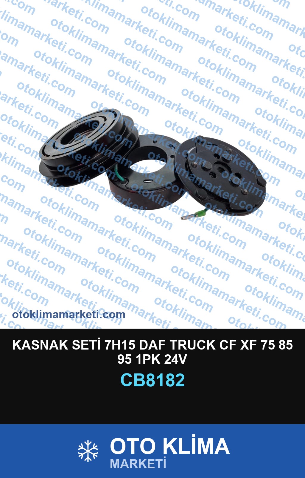 KASNAK SETİ 7H15 DAF TRUCK CF XF 75 85 95 1PK 24V