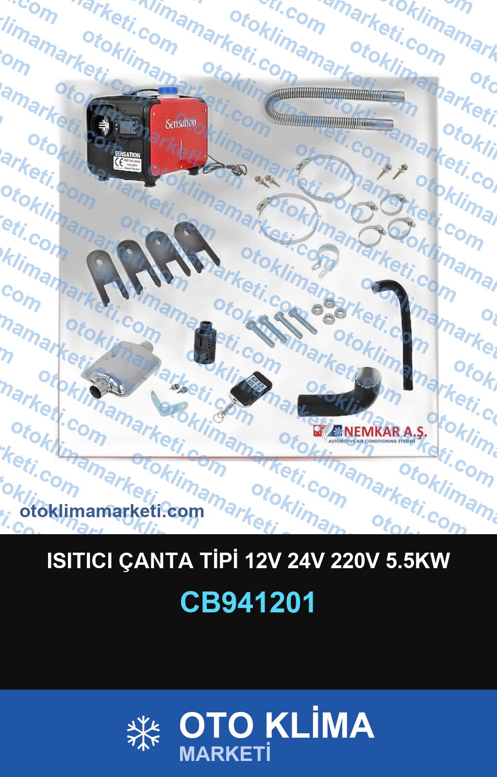 ISITICI ÇANTA TİPİ 12V 24V 220V 5.5KW