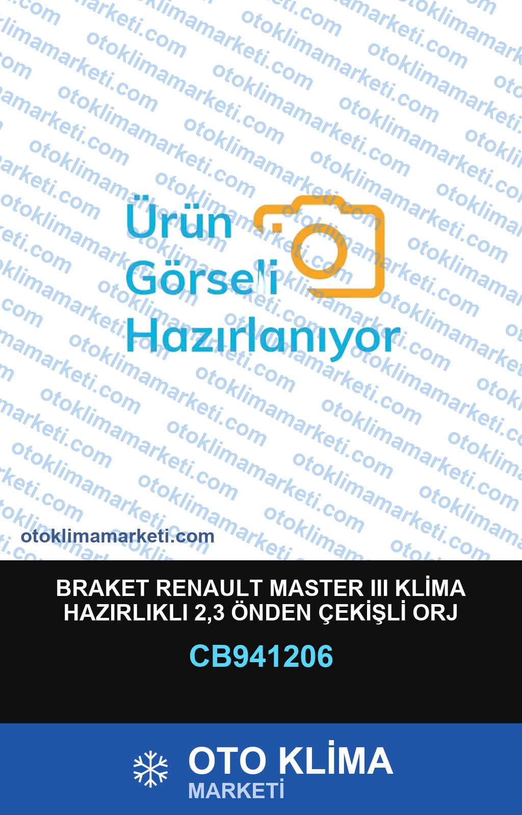 BRAKET RENAULT MASTER III KLİMA HAZIRLIKLI 2,3 ÖNDEN ÇEKİŞLİ ORJ BRAKET ÜZERİNE MONTAJ EURO 5