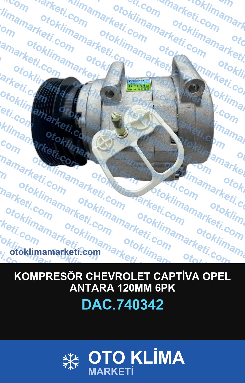 KOMPRESÖR CHEVROLET CAPTİVA OPEL ANTARA 120MM 6PK