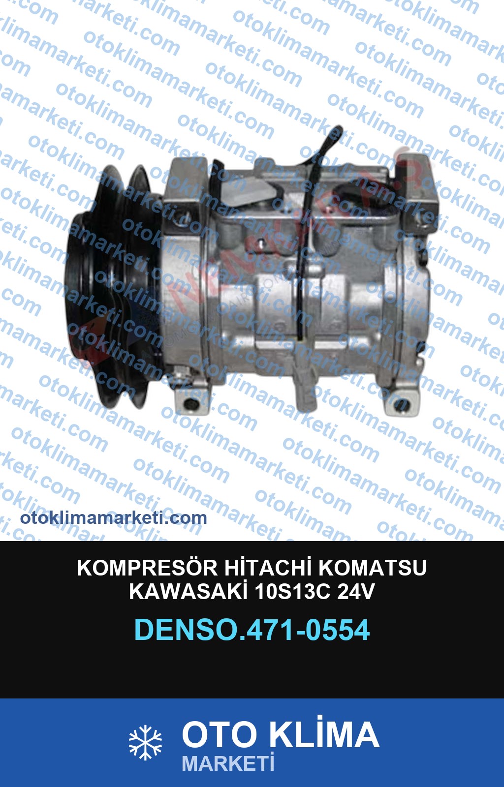 KOMPRESÖR HİTACHİ KOMATSU KAWASAKİ 10S13C 24V