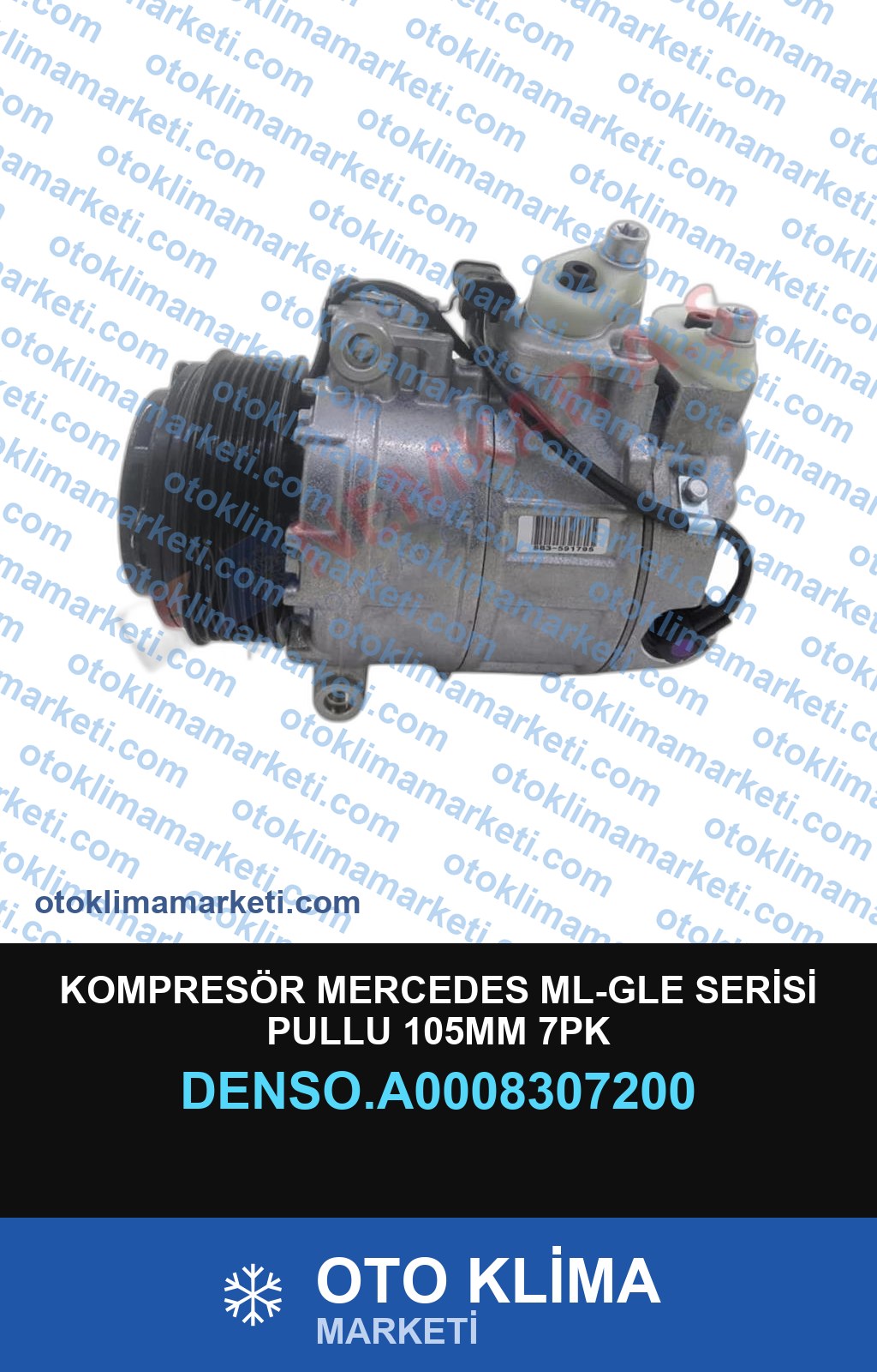 KOMPRESÖR MERCEDES ML-GLE SERİSİ PULLU 105MM 7PK