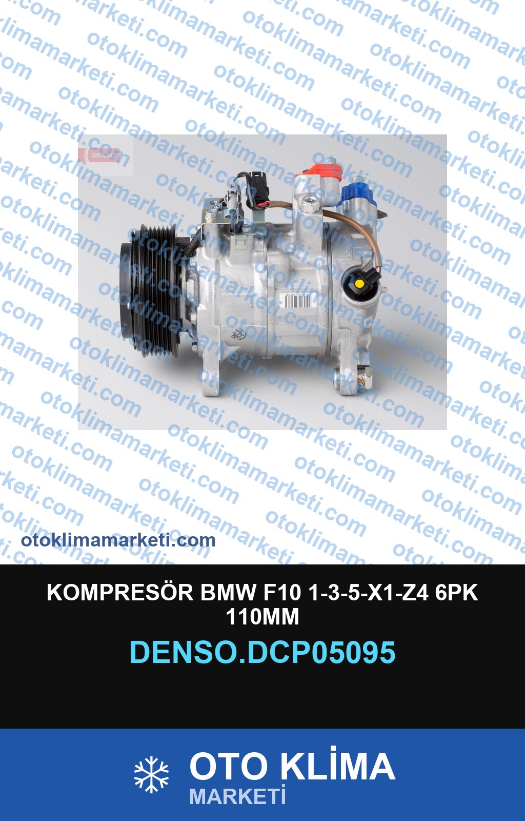 KOMPRESÖR BMW F10 1-3-5-X1-Z4 6PK 110MM