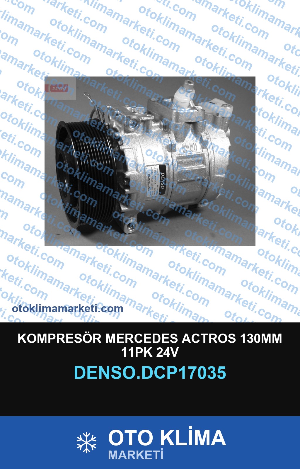 KOMPRESÖR MERCEDES ACTROS 130MM 11PK 24V