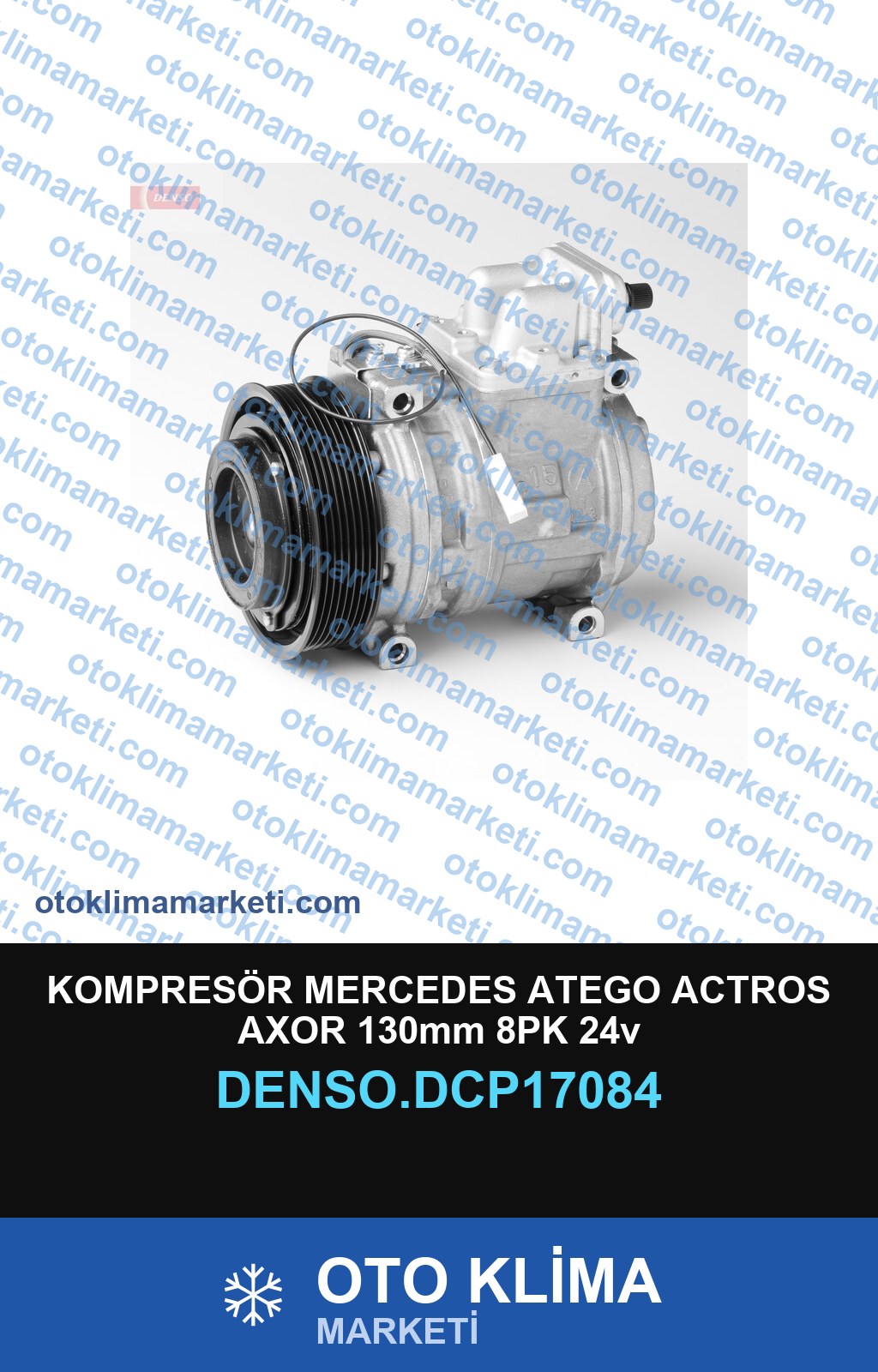 KOMPRESÖR MERCEDES ATEGO ACTROS AXOR 130mm 8PK 24v
