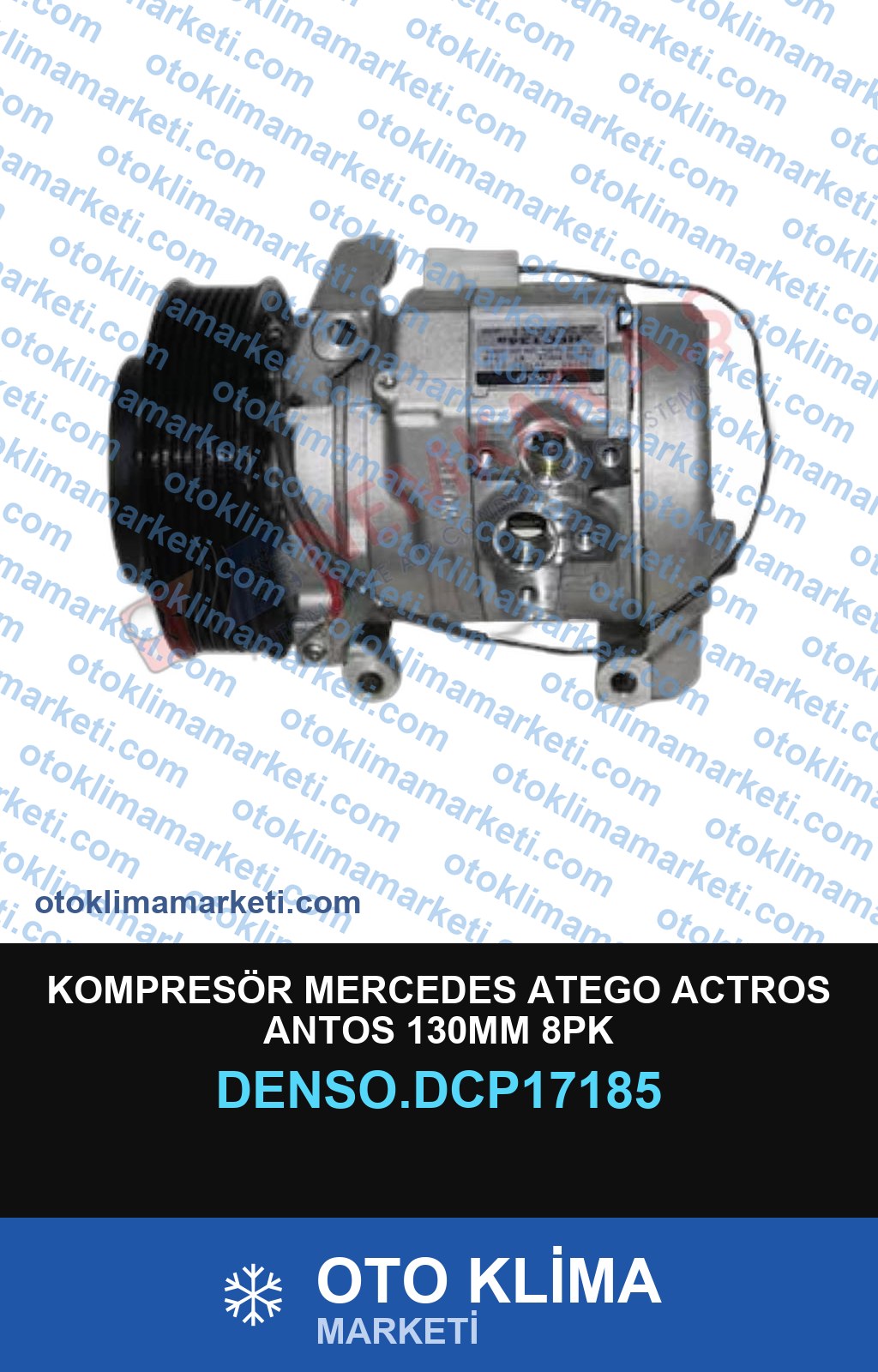 KOMPRESÖR MERCEDES ATEGO ACTROS ANTOS 130MM 8PK