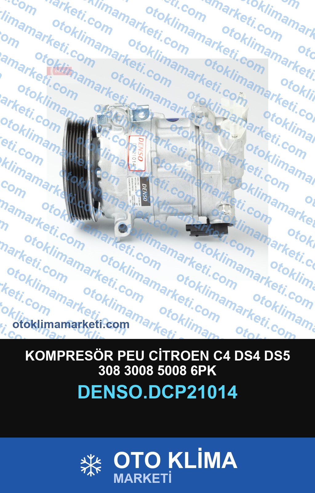 KOMPRESÖR PEU CİTROEN C4 DS4 DS5 308 3008 5008 6PK