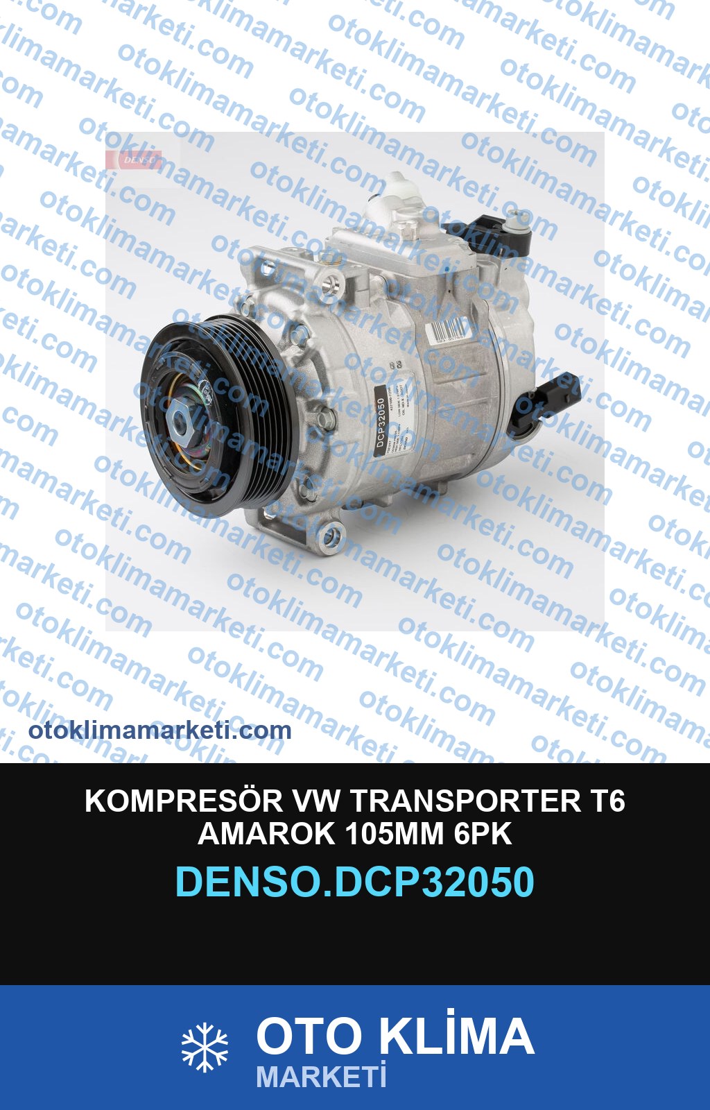 KOMPRESÖR VW TRANSPORTER T6 AMAROK 105MM 6PK