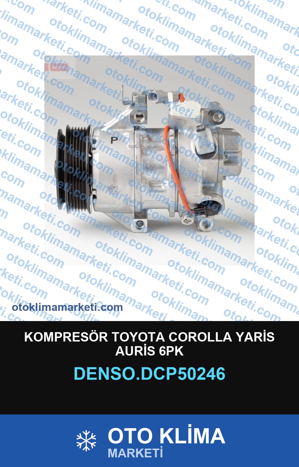 KOMPRESÖR TOYOTA COROLLA YARİS AURİS 6PK