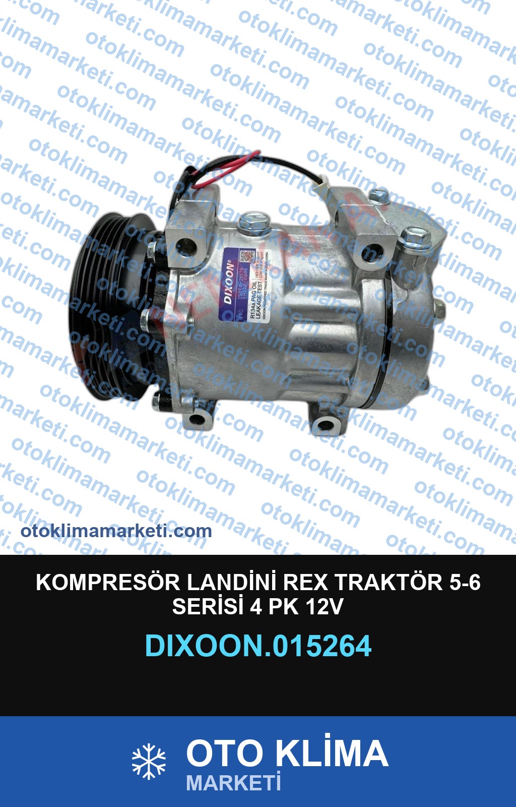 KOMPRESÖR LANDİNİ REX TRAKTÖR 5-6 SERİSİ 4 PK 12V