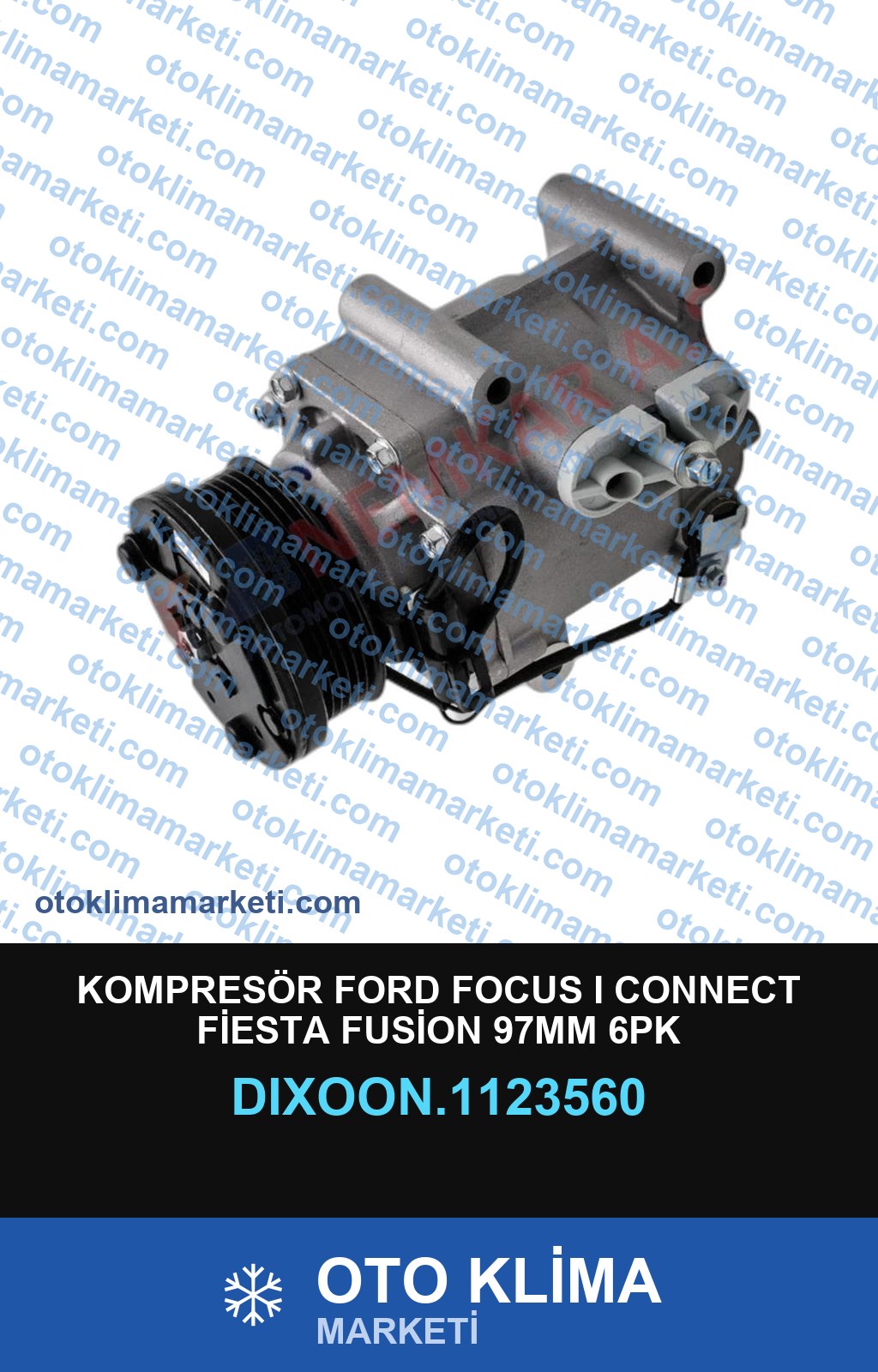 KOMPRESÖR FORD FOCUS I CONNECT FİESTA FUSİON 97MM 6PK