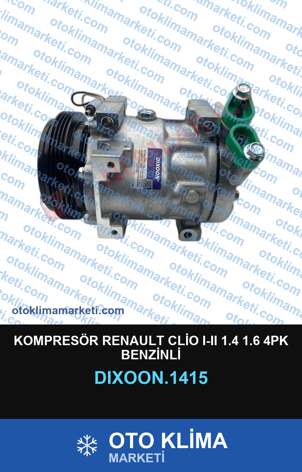 KOMPRESÖR RENAULT CLİO I-II 1.4 1.6 4PK BENZİNLİ