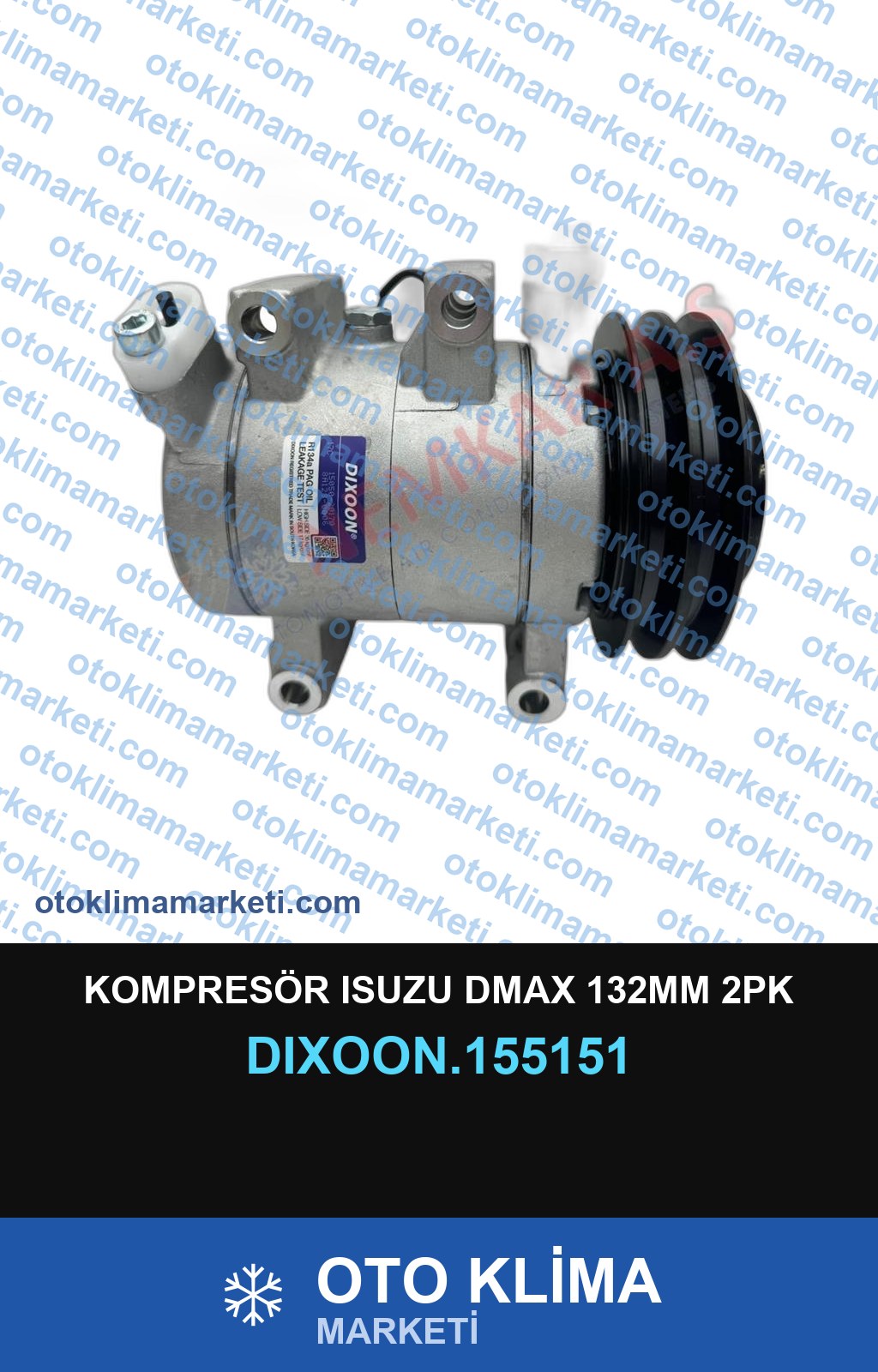 KOMPRESÖR ISUZU DMAX 132MM 2PK