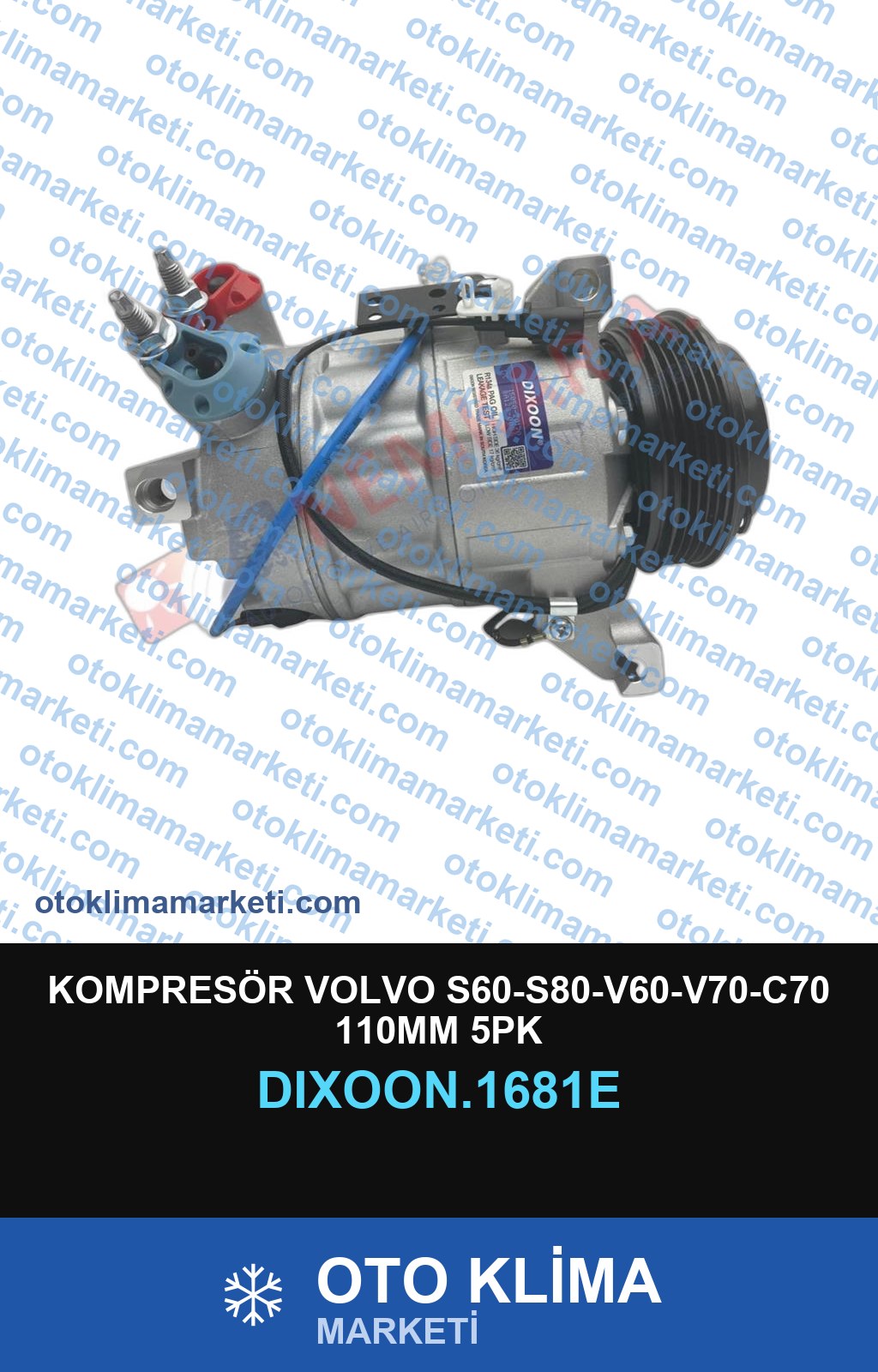 KOMPRESÖR VOLVO S60-S80-V60-V70-C70 110MM 5PK