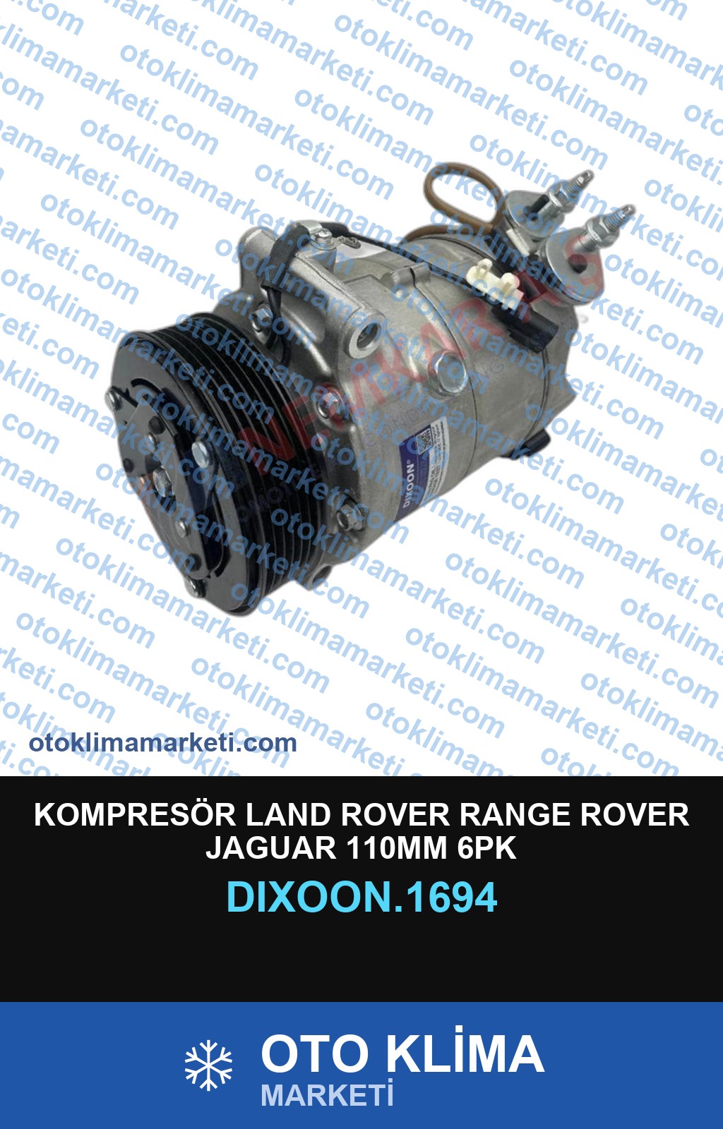 KOMPRESÖR LAND ROVER RANGE ROVER JAGUAR 110MM 6PK